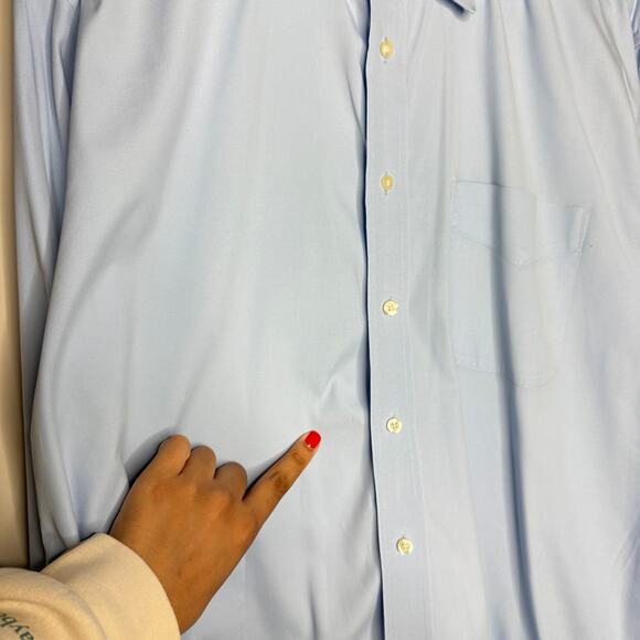 Lot of 2 Jos A Bank Executive Collection Men Shirts 16 1/2-37 Blue Office Preppy - Picture 12 of 15